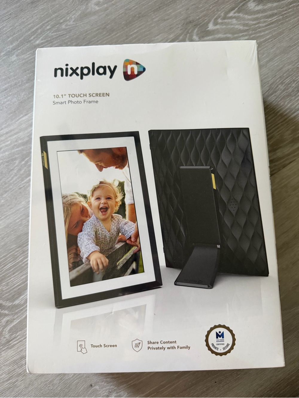 Nixplay 10.1" Touch Screen Smart Photo Frame - Black